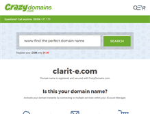 Tablet Screenshot of clarit-e.com